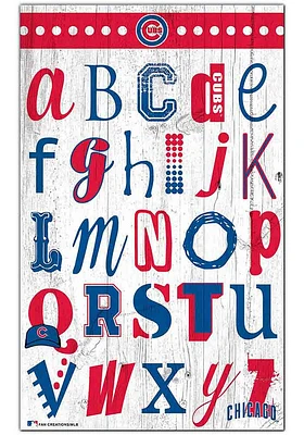 Chicago Cubs Alphabet Sign