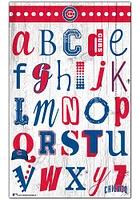 Chicago Cubs Alphabet Sign