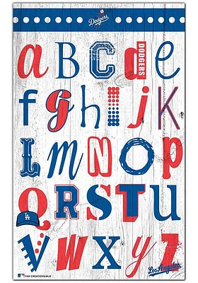 Los Angeles Dodgers Alphabet Sign