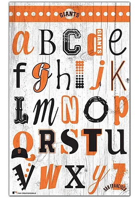 San Francisco Giants Alphabet Sign