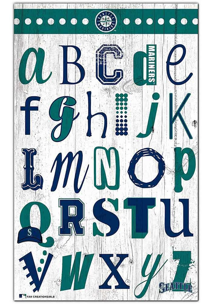 Seattle Mariners Alphabet Sign