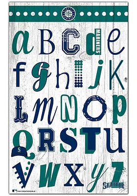 Seattle Mariners Alphabet Sign