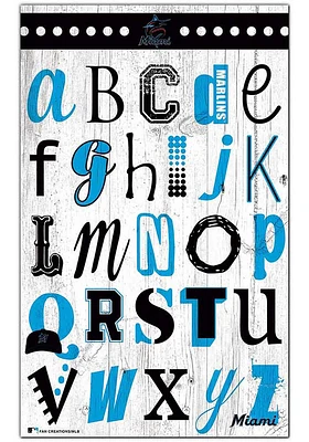 Miami Marlins Alphabet Sign