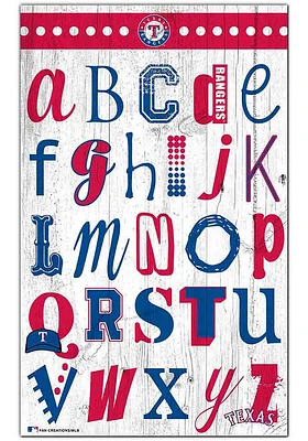 Texas Rangers Alphabet Sign
