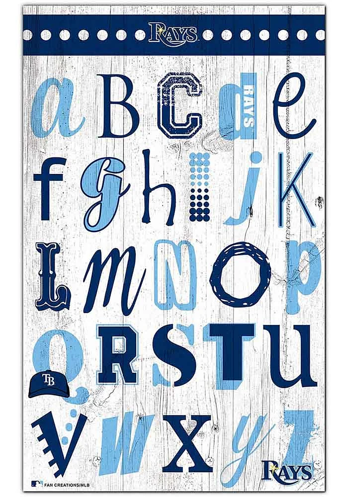 Tampa Bay Rays Alphabet Sign