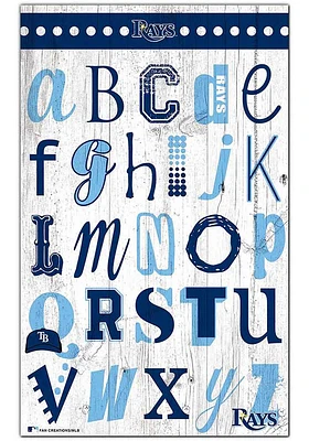 Tampa Bay Rays Alphabet Sign
