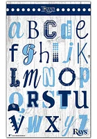 Tampa Bay Rays Alphabet Sign