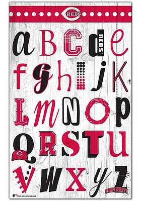 Cincinnati Reds Alphabet Sign