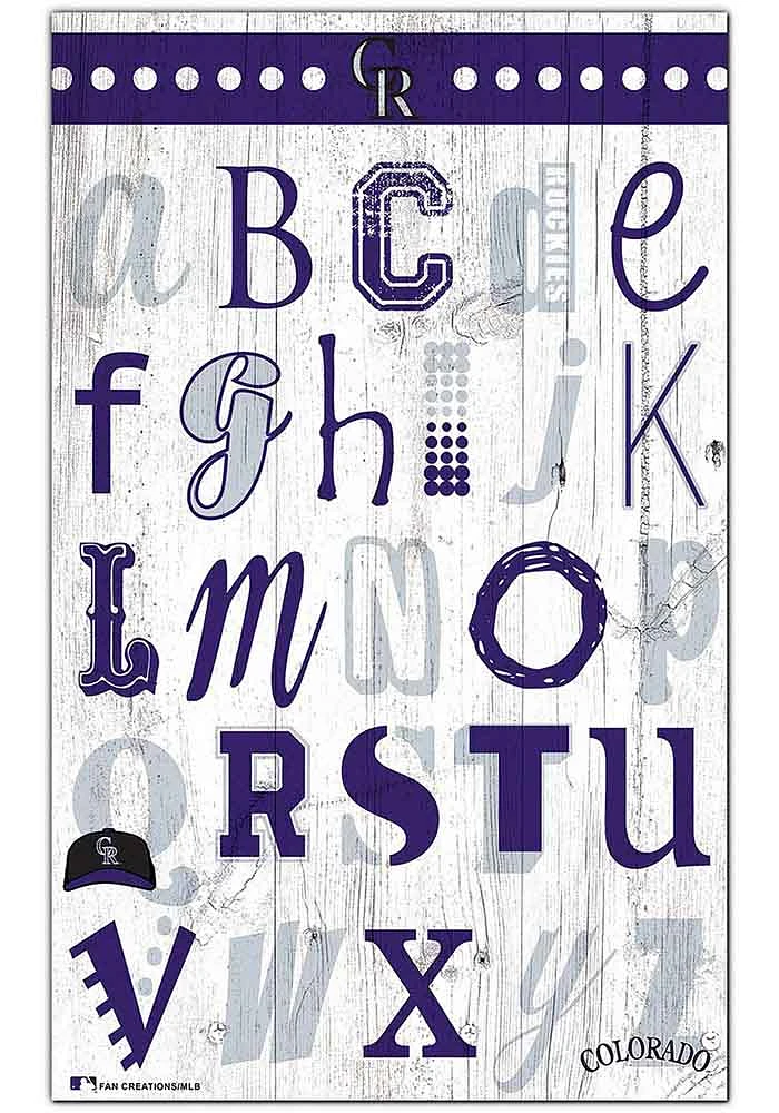Colorado Rockies Alphabet Sign
