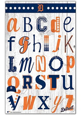 Detroit Tigers Alphabet Sign