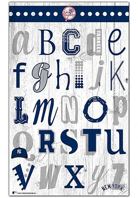 New York Yankees Alphabet Sign