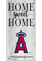 Los Angeles Angels Home Sweet Home Whitewashed Sign