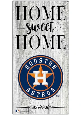 Houston Astros Home Sweet Home Whitewashed Sign