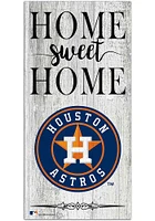 Houston Astros Home Sweet Home Whitewashed Sign