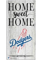 Los Angeles Dodgers Home Sweet Home Whitewashed Sign