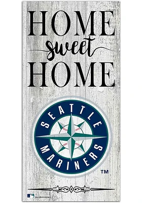 Seattle Mariners Home Sweet Home Whitewashed Sign