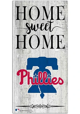 Philadelphia Phillies Home Sweet Home Whitewashed Sign