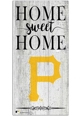 Pittsburgh Pirates Home Sweet Home Whitewashed Sign