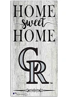Colorado Rockies Home Sweet Home Whitewashed Sign