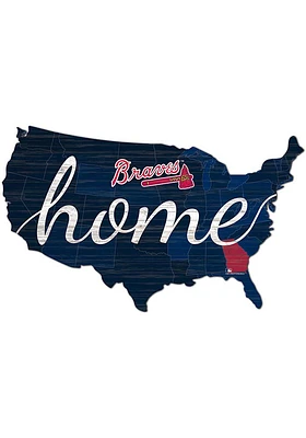 Atlanta Braves USA Shape Cutout Sign