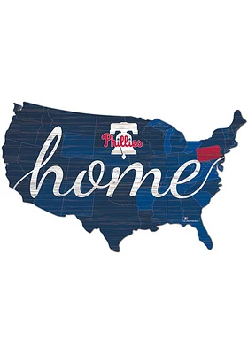 Philadelphia Phillies USA Shape Cutout Sign