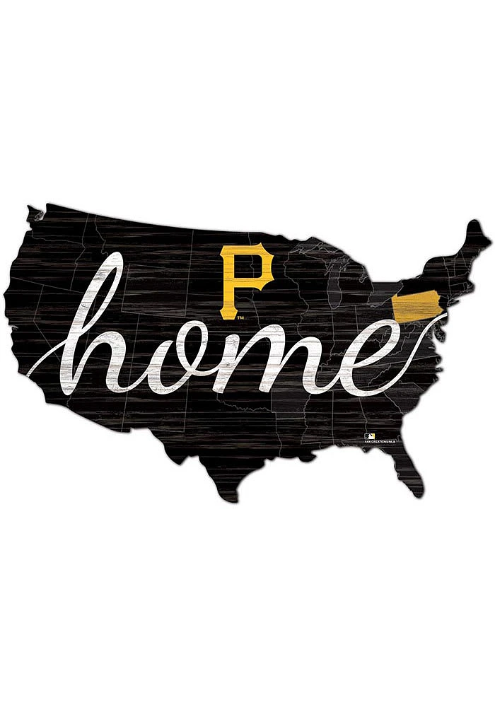 Pittsburgh Pirates USA Shape Cutout Sign