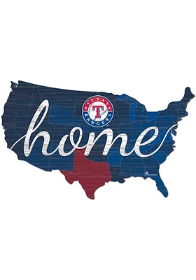 Texas Rangers USA Shape Cutout Sign