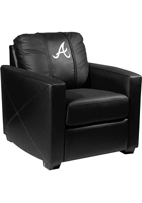 Atlanta Braves Faux Leather Club Desk Chair - Black