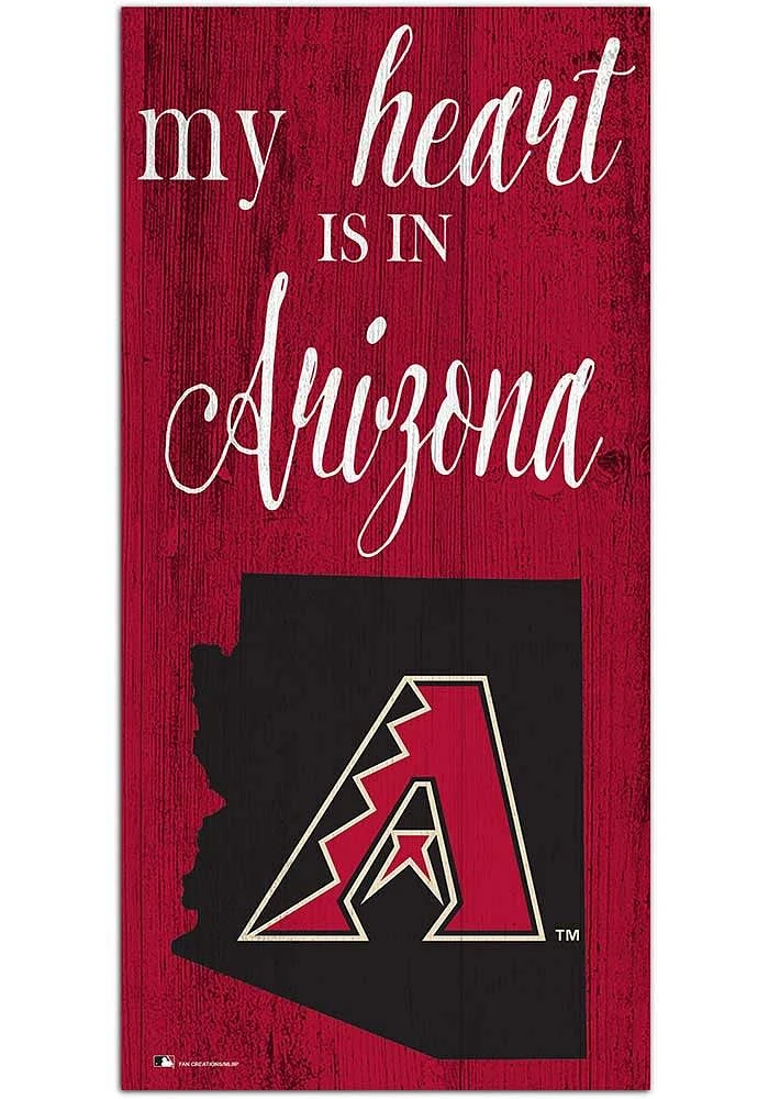 Arizona Diamondbacks My Heart State Sign