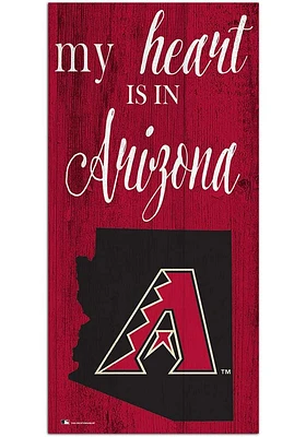 Arizona Diamondbacks My Heart State Sign
