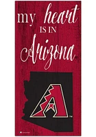 Arizona Diamondbacks My Heart State Sign
