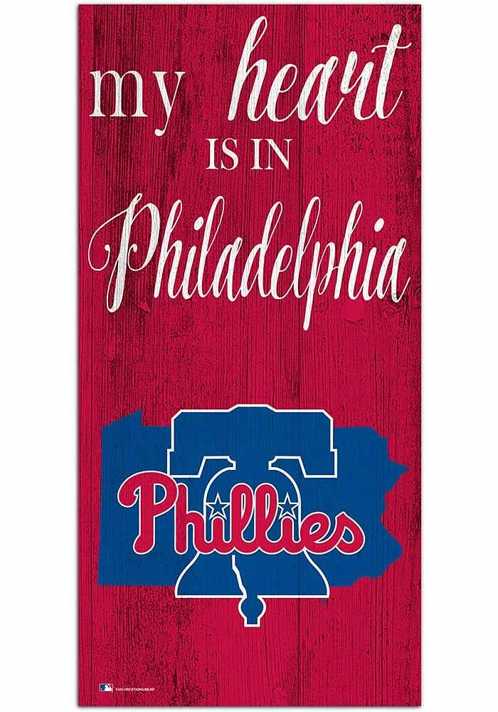 Philadelphia Phillies My Heart State Sign