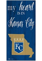 Kansas City Royals My Heart State Sign - Blue