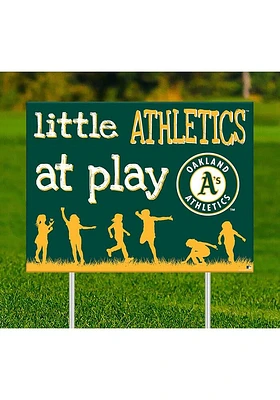 Oakland Athletics Little Fans at Play Yard Sign - Green