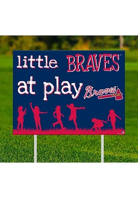 Atlanta Braves Little Fans at Play Yard Sign - Blue