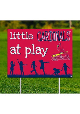 St Louis Cardinals Little Fans at Play Yard Sign - Red