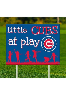 Chicago Cubs Little Fans at Play Yard Sign - Blue