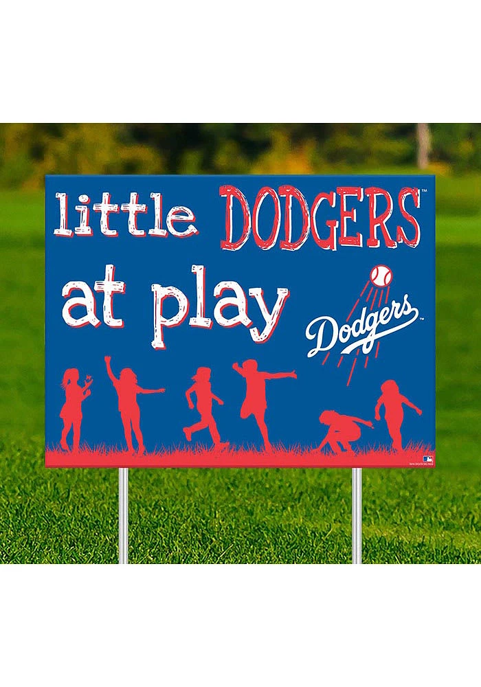 Los Angeles Dodgers Little Fans at Play Yard Sign - Blue