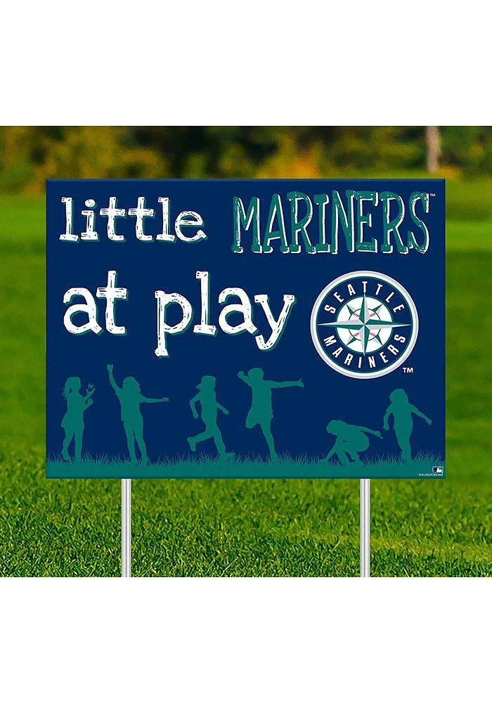 Seattle Mariners Little Fans at Play Yard Sign - Navy Blue