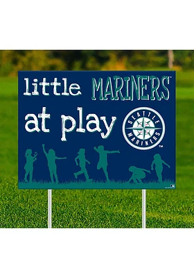 Seattle Mariners Little Fans at Play Yard Sign - Navy Blue