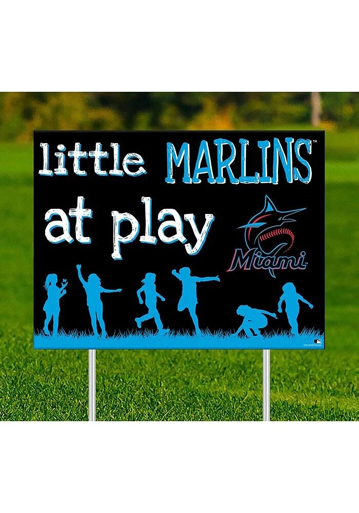 Miami Marlins Little Fans at Play Yard Sign - Blue
