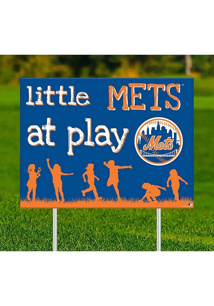 New York Mets Little Fans at Play Yard Sign - Blue
