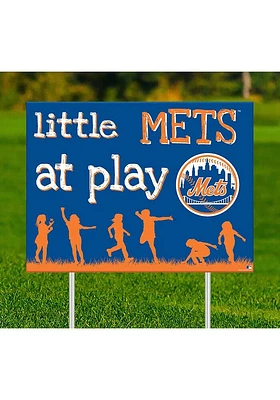 New York Mets Little Fans at Play Yard Sign - Blue