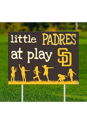 San Diego Padres Little Fans at Play Yard Sign - Brown