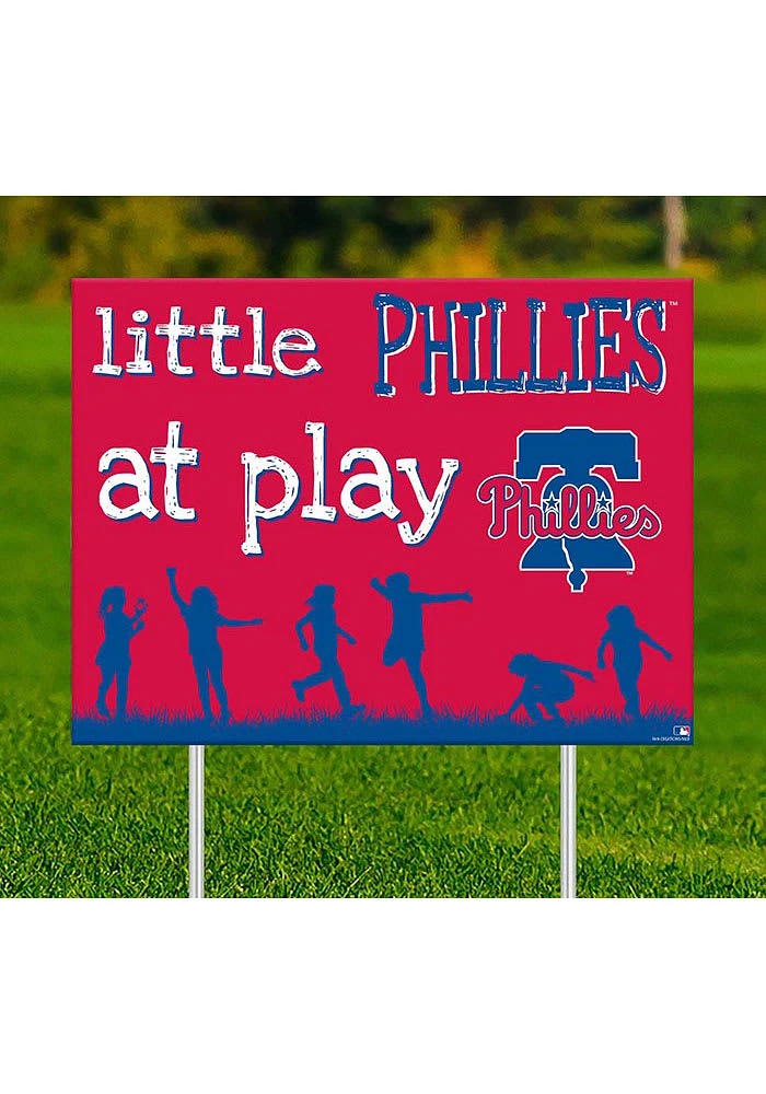 Philadelphia Phillies Little Fans at Play Yard Sign - Red
