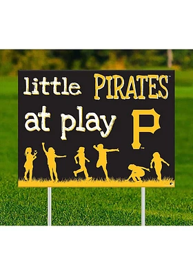 Pittsburgh Pirates Little Fans at Play Yard Sign - Black