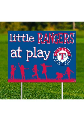 Texas Rangers Little Fans at Play Yard Sign - Blue