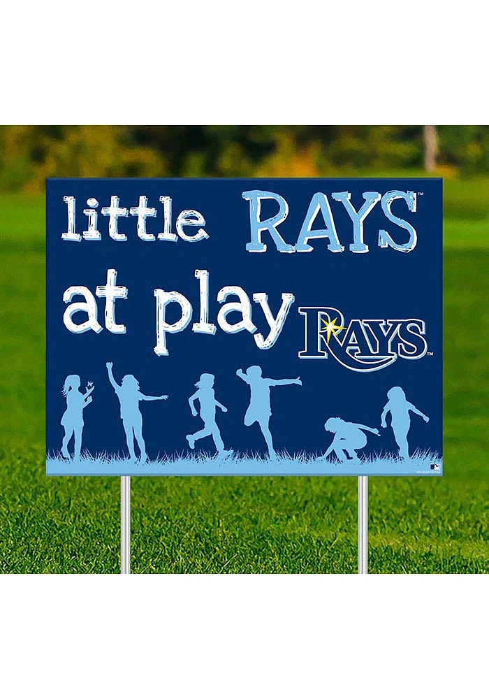 Tampa Bay Rays Little Fans at Play Yard Sign - Blue