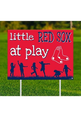 Boston Red Sox Little Fans at Play Yard Sign - Red