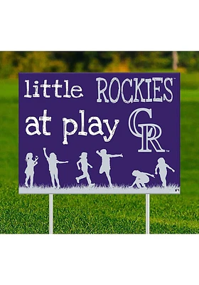 Colorado Rockies Little Fans at Play Yard Sign - Purple
